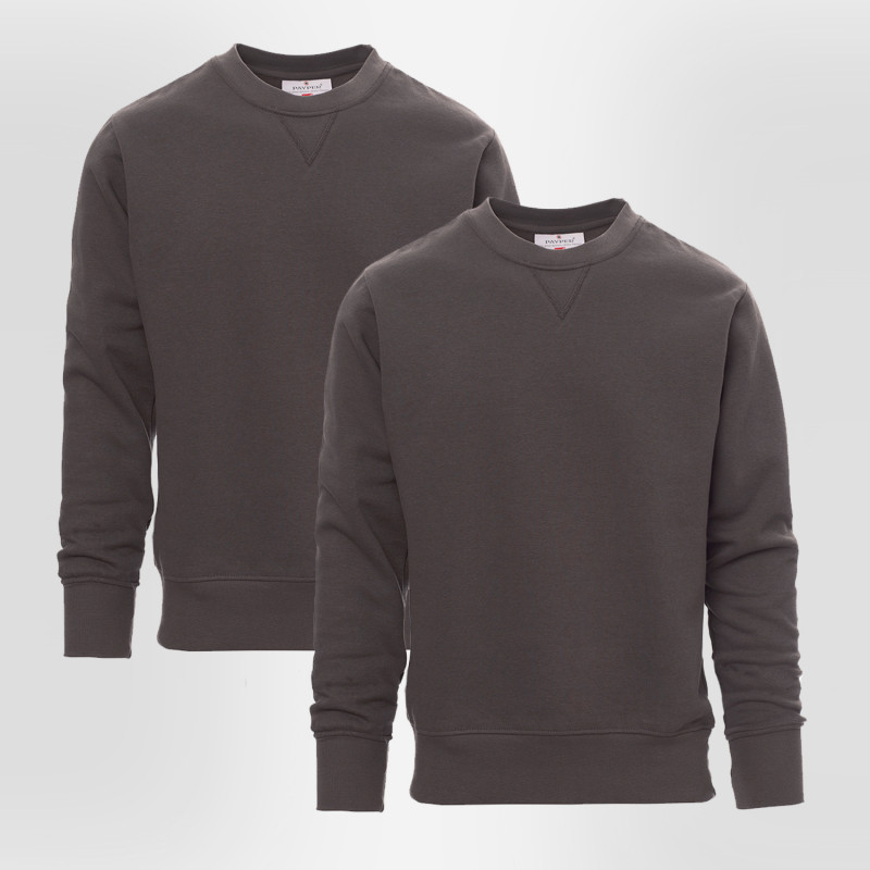 Pack de 2 sweat-shirts économique gris foncé