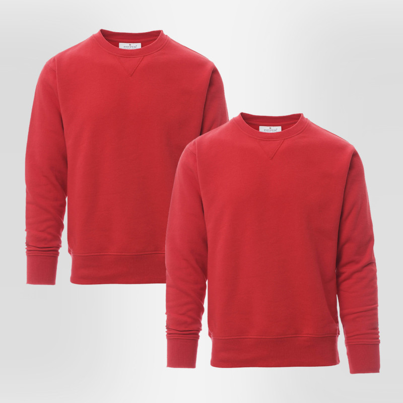 Pack de 2 sweat-shirts économique rouge