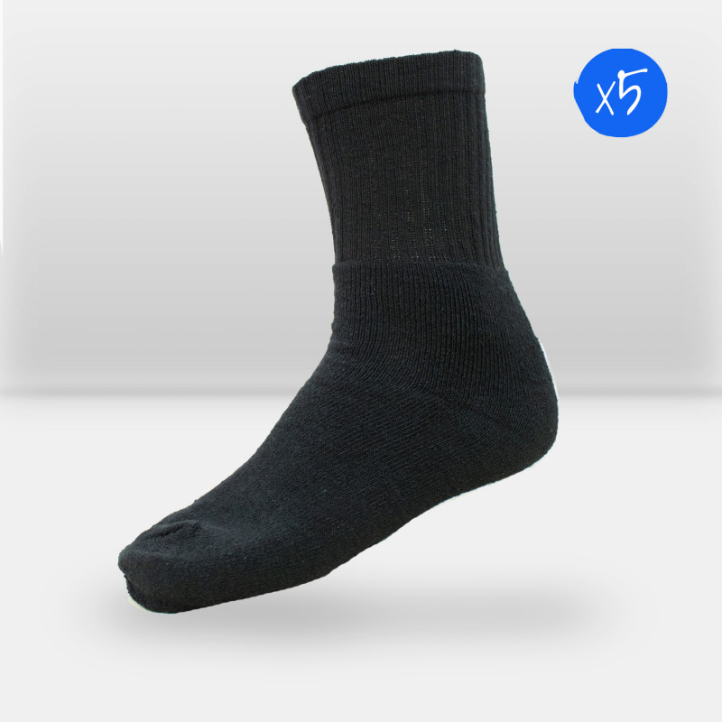 Lot économique de 5 paires de chaussettes coton