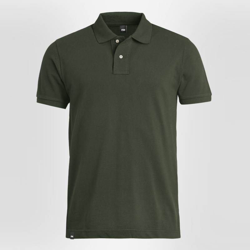 Polo noir 100% coton FHB Daniel