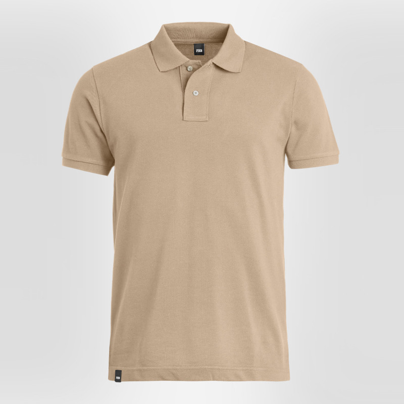 Polo noir 100% coton FHB Daniel