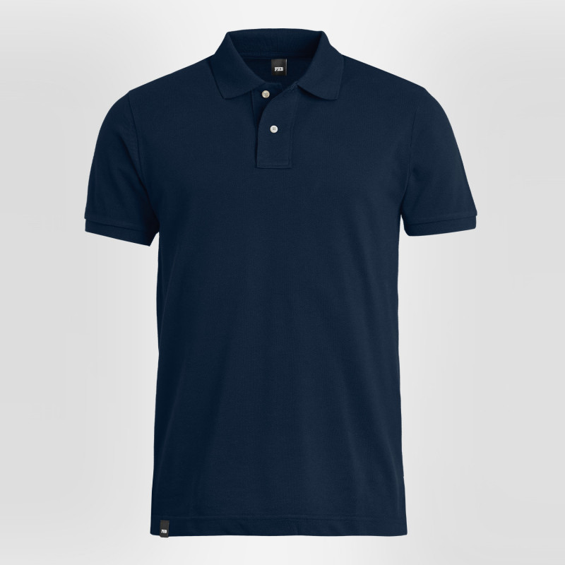Polo noir 100% coton FHB Daniel