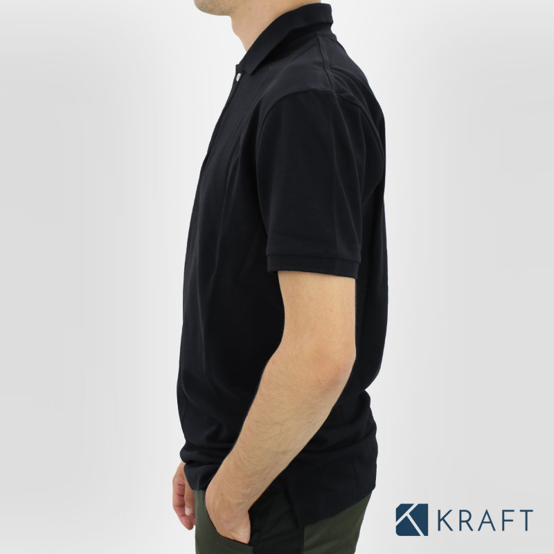 Polo noir 100% coton FHB Daniel