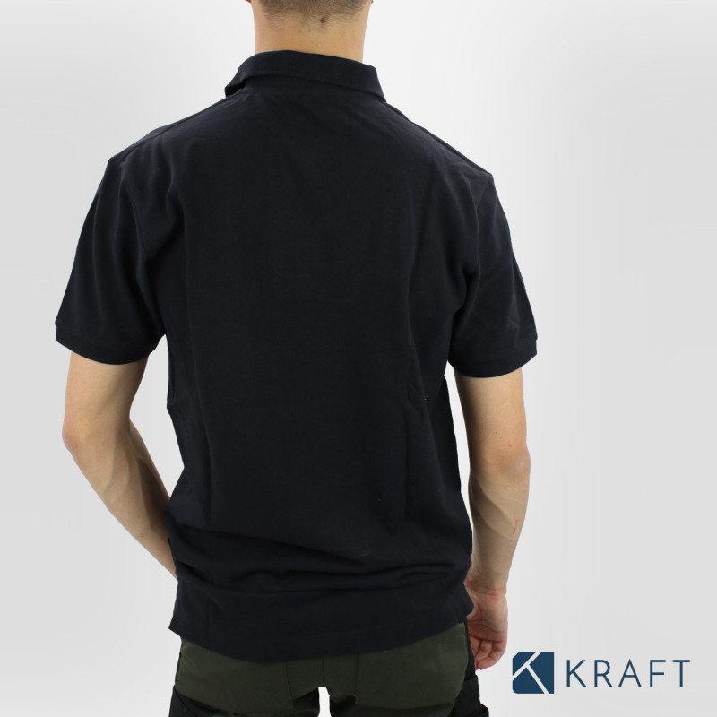 Polo noir 100% coton FHB Daniel