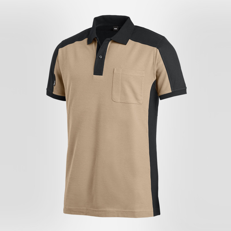 Polo bicolore beige FHB Konrad