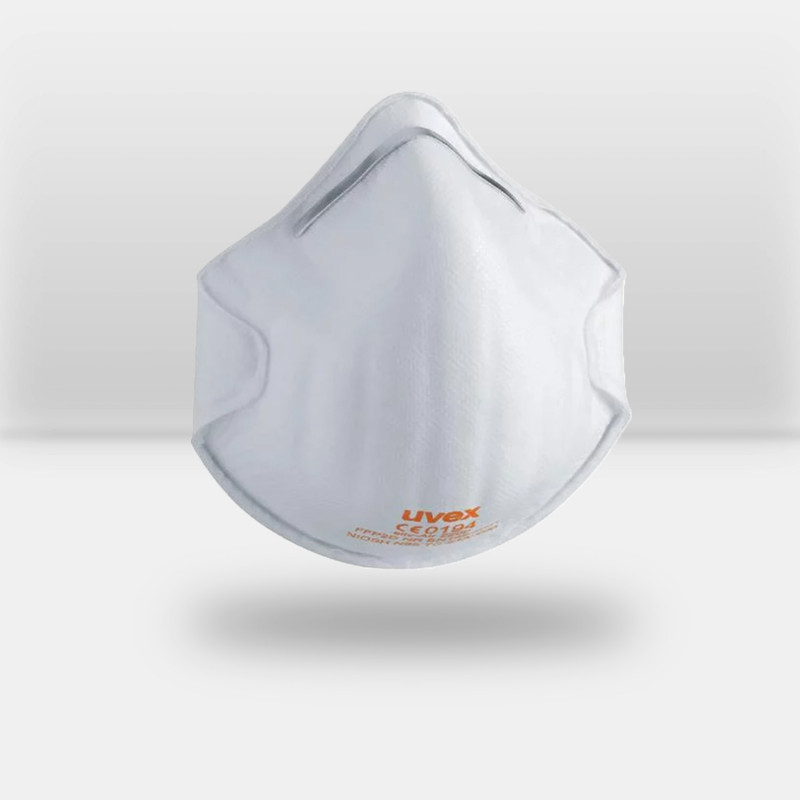 Boîte de 20 masques respiratoires pliables Uvex FFP2
