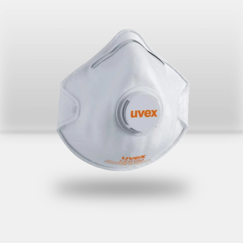 Boîte de 15 masques respiratoires avec soupape Uvex FFP2