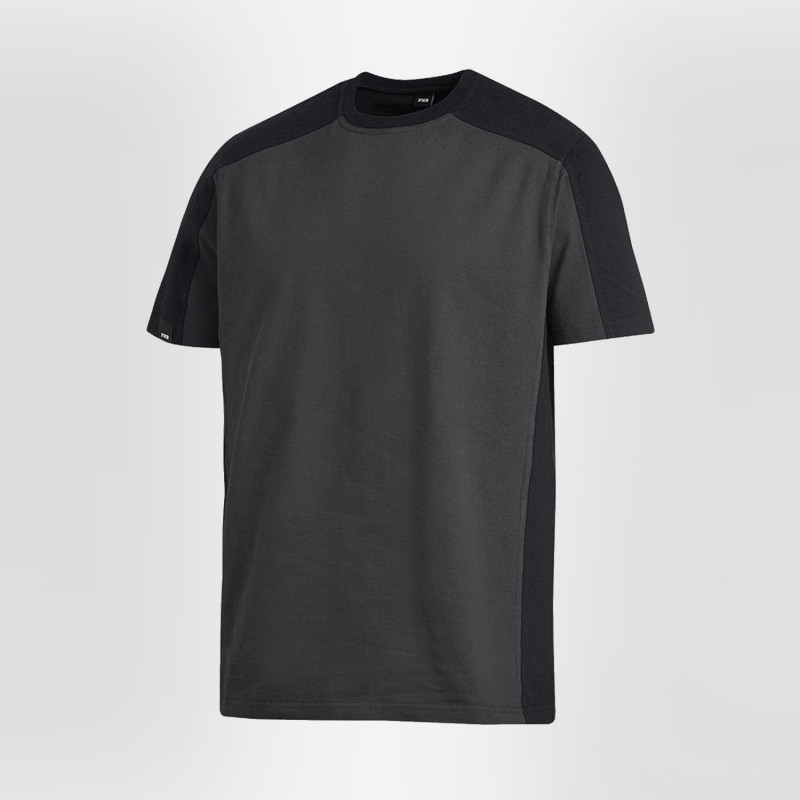 T-shirt bicolore gris 100% coton FHB Marc