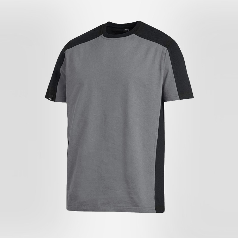 T-shirt bicolore gris 100% coton FHB Marc