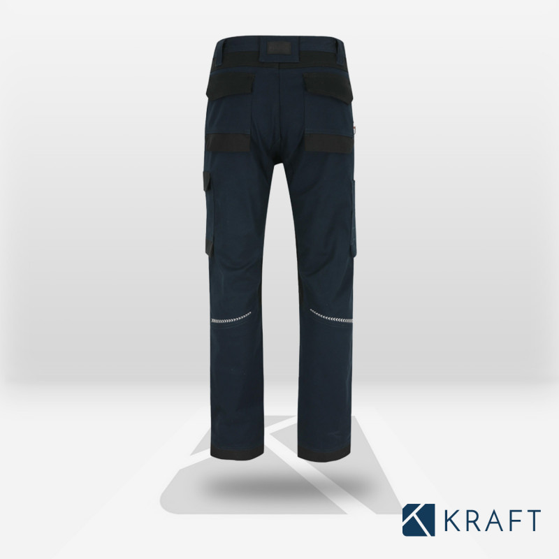 Pantalon de travail stretch avec poches genouillères Herock Xeni
