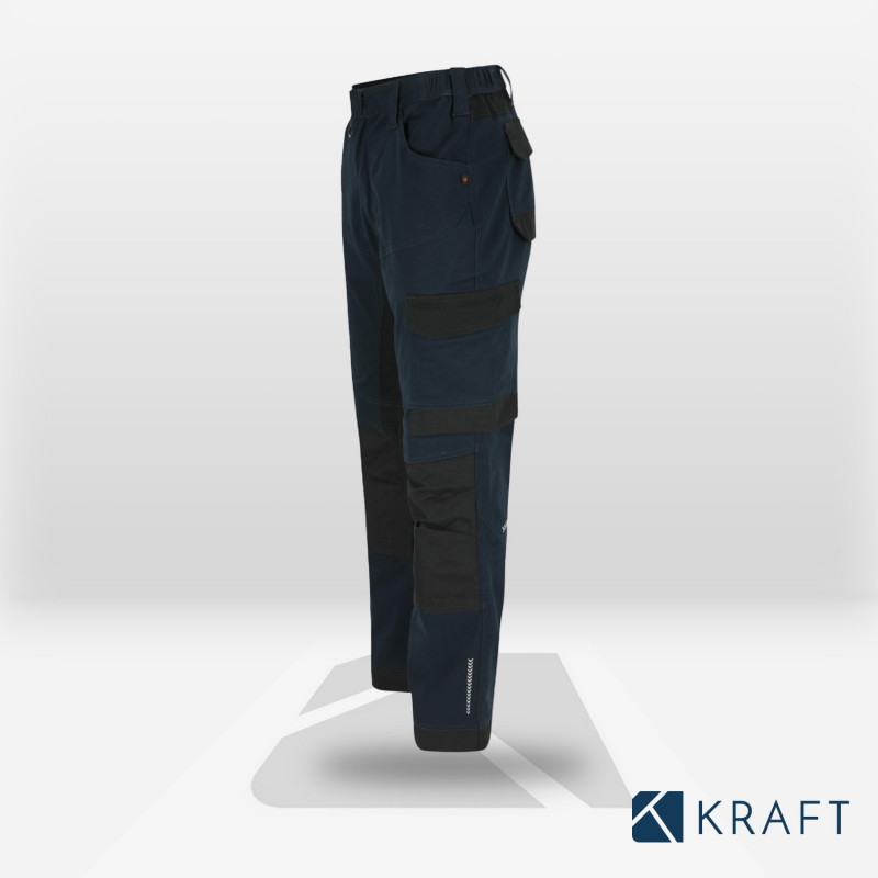 Pantalon de travail stretch avec poches genouillères Herock Xeni