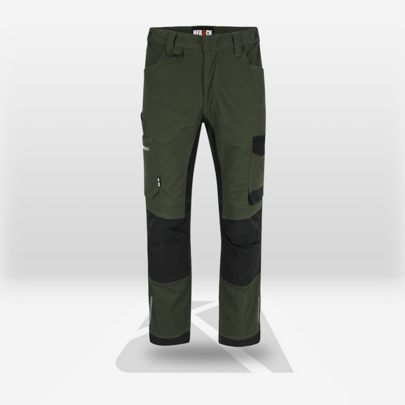 Pantalon de travail stretch avec poches genouillères Herock Xeni