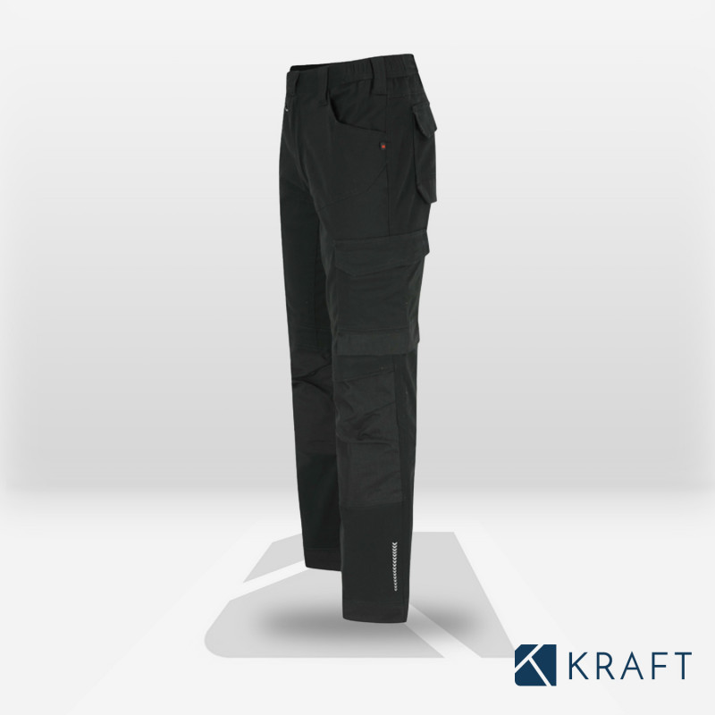 Pantalon de travail stretch avec poches genouillères Herock Xeni